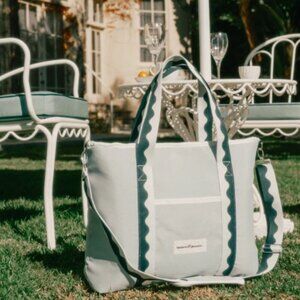 Business & Pleasure Co. The Holiday Cooler Tote Bag - Rivie Green